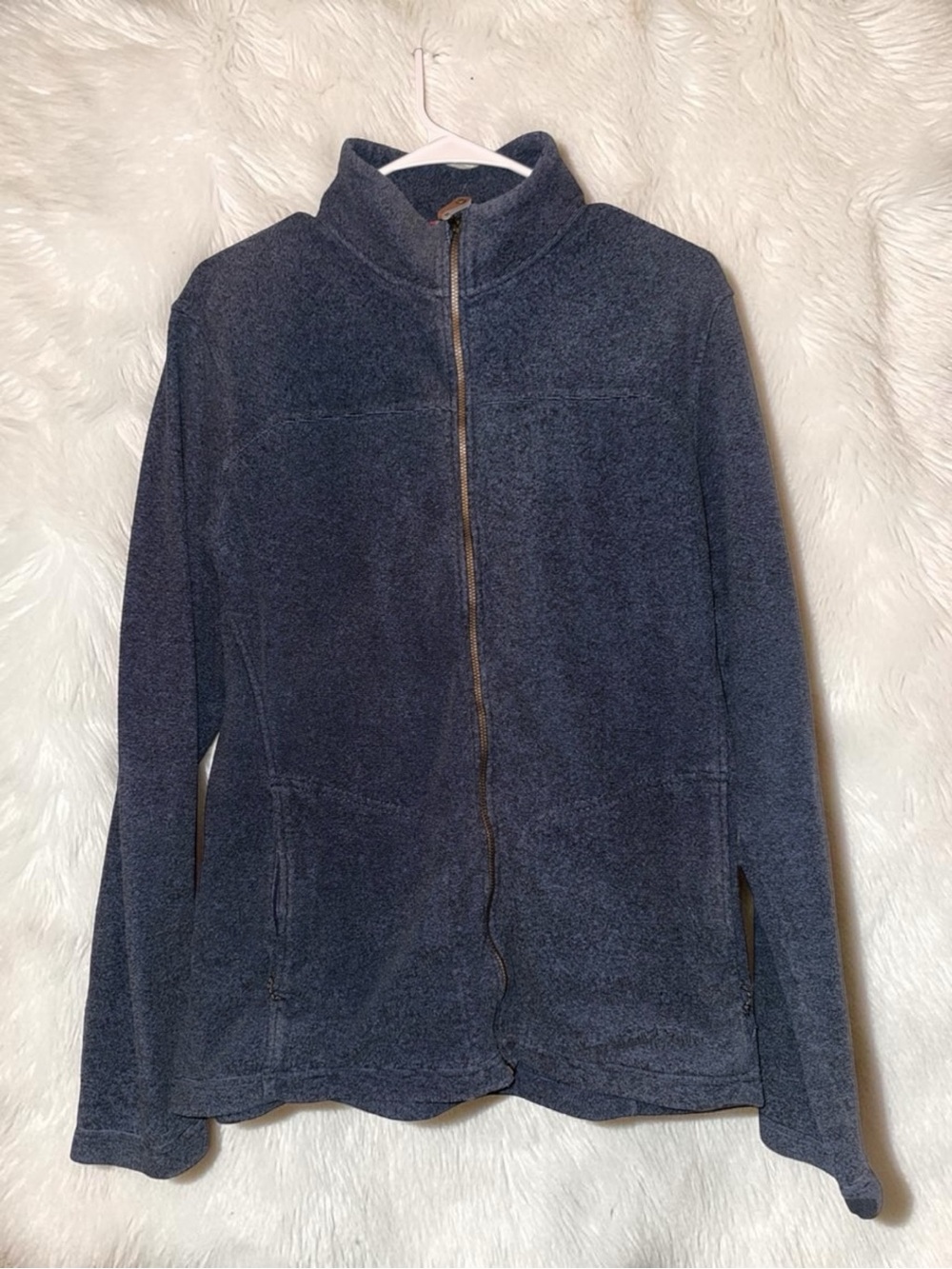 Sherpa NEPALI Adventure Gear Full-Zip Navy Fleece Jacket Ethical manufacturing